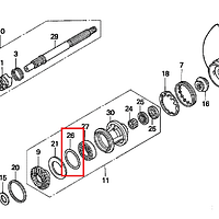 O-ring piede Honda 91351-ZV5-003
