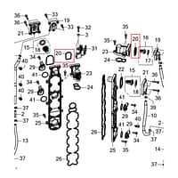 Guarnizione termostato (A) Honda 19316-ZVP-000
