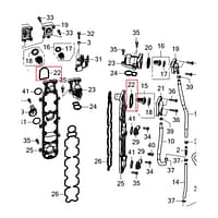 Guarnizione termostato (B) Honda 19318-ZVP-003