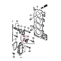 O-ring anodo Honda 91302-ZZ5-M01