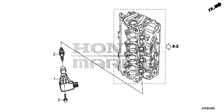 Esploso bobina Honda BF80-100 ak1