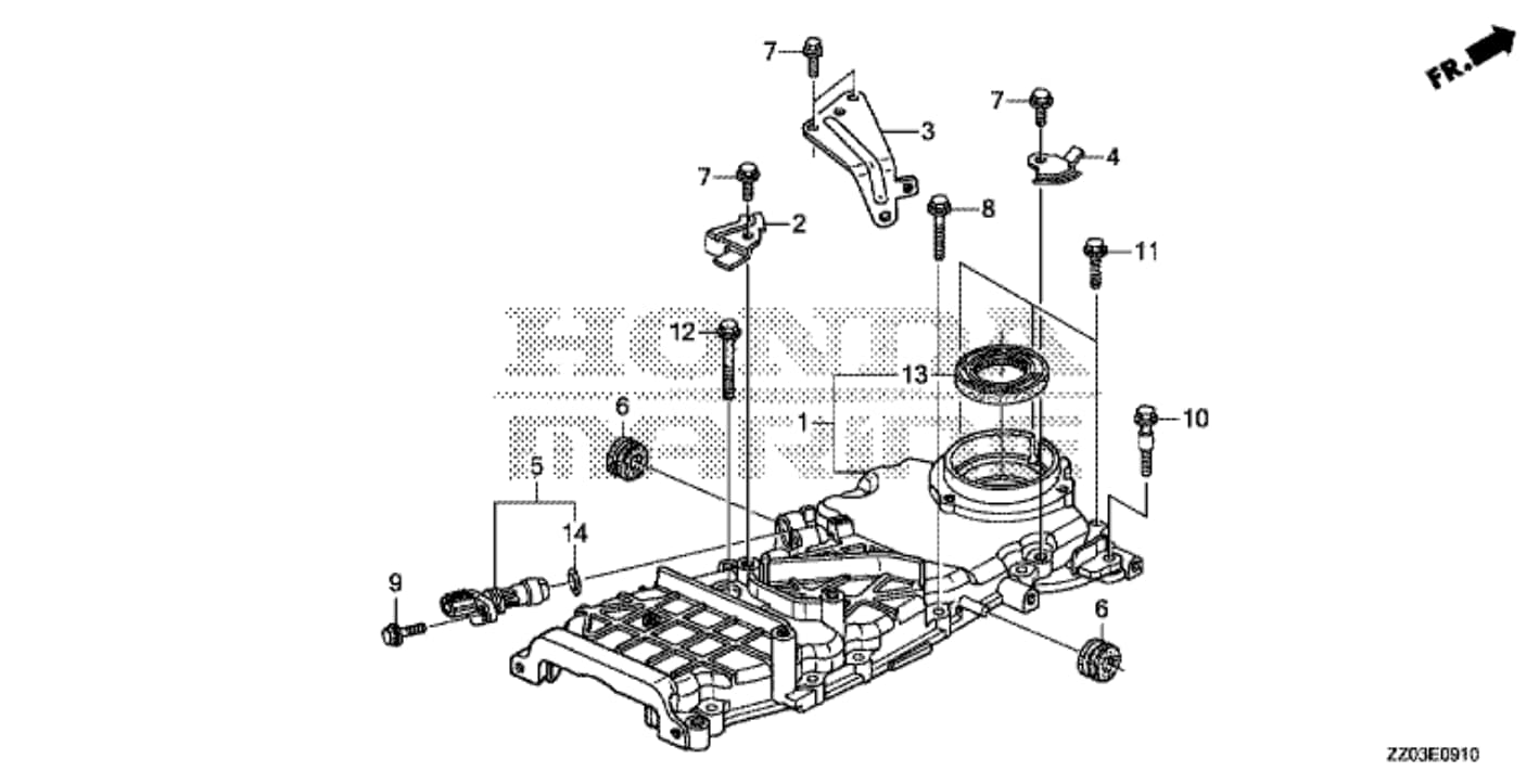 Esploso cassa catena Honda BF80-100 ak1